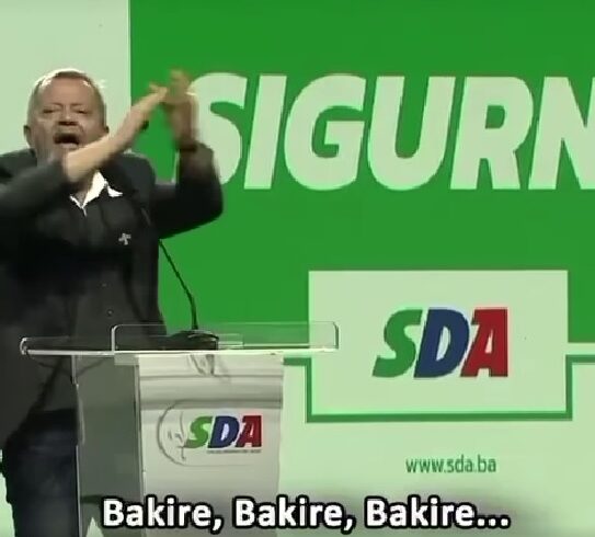 Hadžihafizbegović animirao SDAovce, oni galamili “Bakire, Bakire, SDA, SDA”