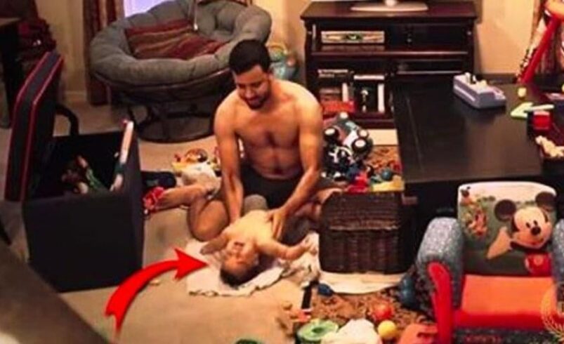 VIDEO: Stavila je skrivenu kameru u sobu da bi vidjela šta njen muž radi sa bebom kada ona nije kući!