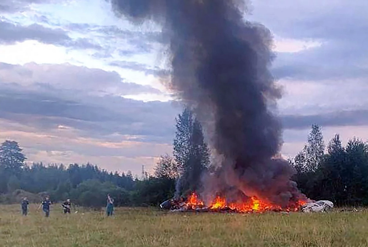 Objavljene prve slike i snimci pada aviona Jevgenija Prigožina (VIDEO)